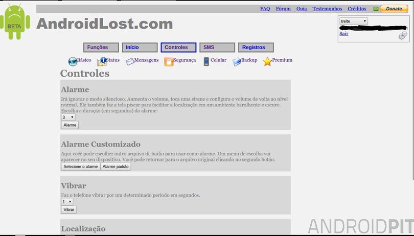 rastrear celular android lost