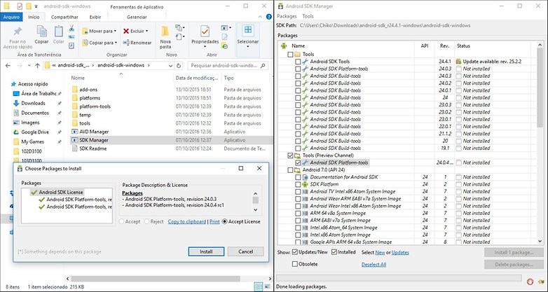 android sdk PT