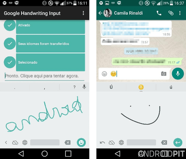 google handwriting input