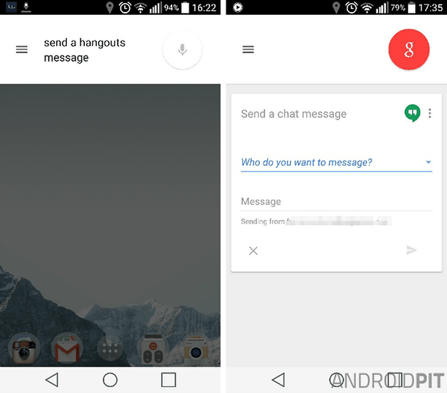 google now hangouts