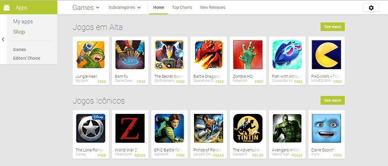 google play store games for pc