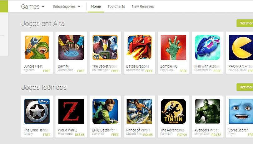 Google Play passa Nintendo e Sony no mercado de games online