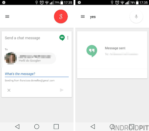hangouts google now