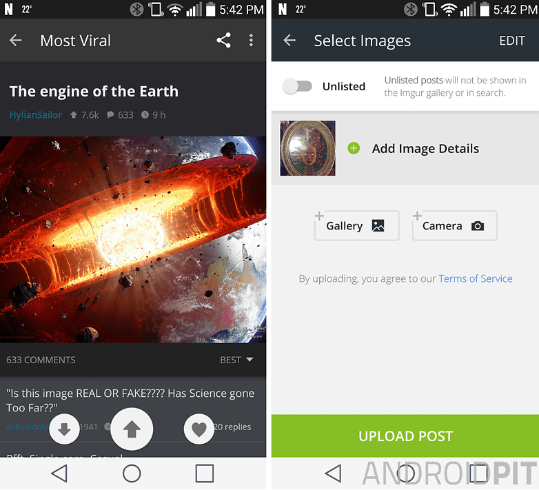 Imgur atualiza seu app Android | AndroidPIT