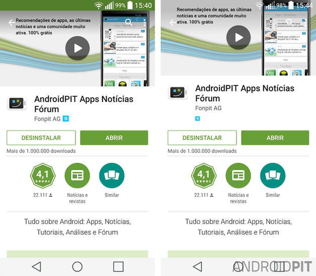 play store bar