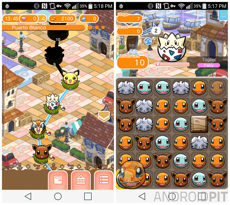pokemon shuffle gameplay