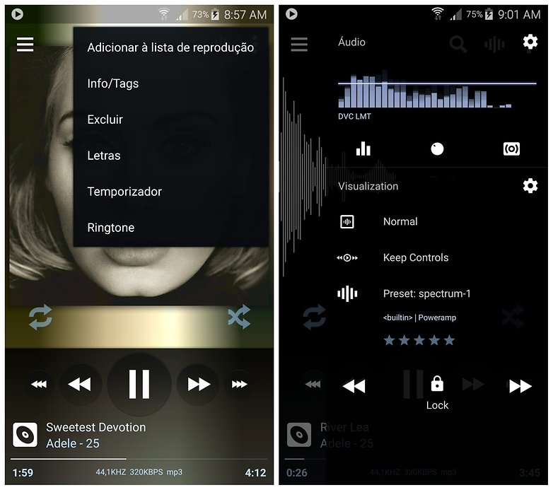 poweramp popups