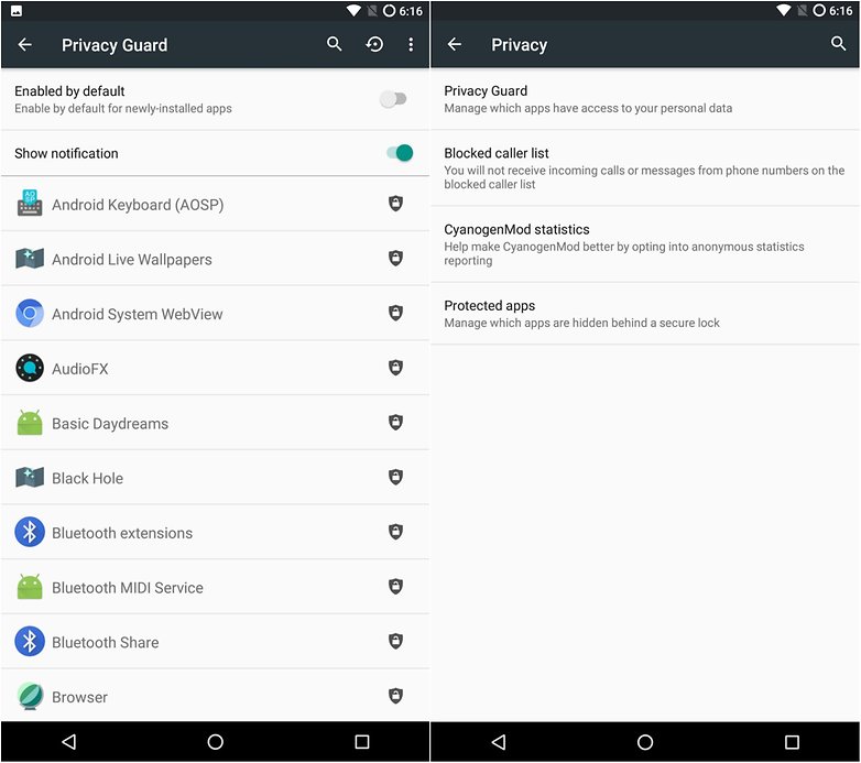 cyanogenmod privacy guard