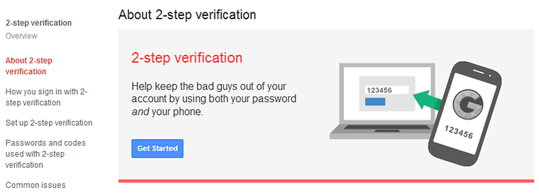2 step verification