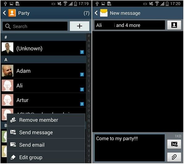 How to send a group SMS on the Galaxy S4 and other Samsung devices