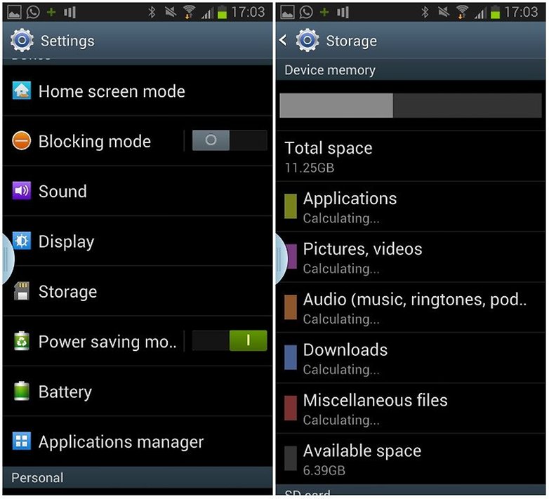 settings storage