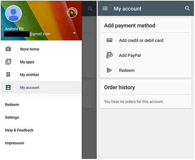 google play account change payment method