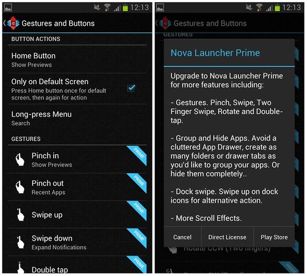 androidpit nova gestures