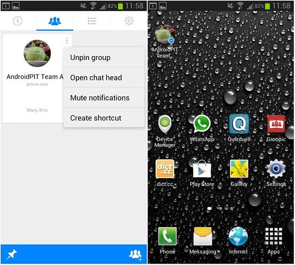 add facebook group shortcut to home screen android 2023