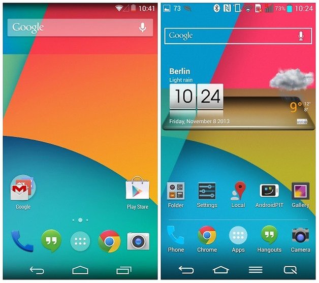 androidpit lg g2 nexus 5 home screen