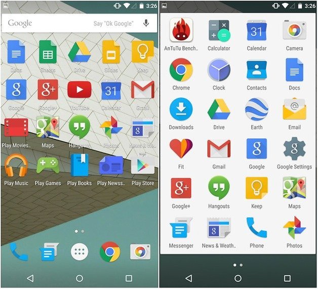 androidpit nexus 6 homescreen app drawer