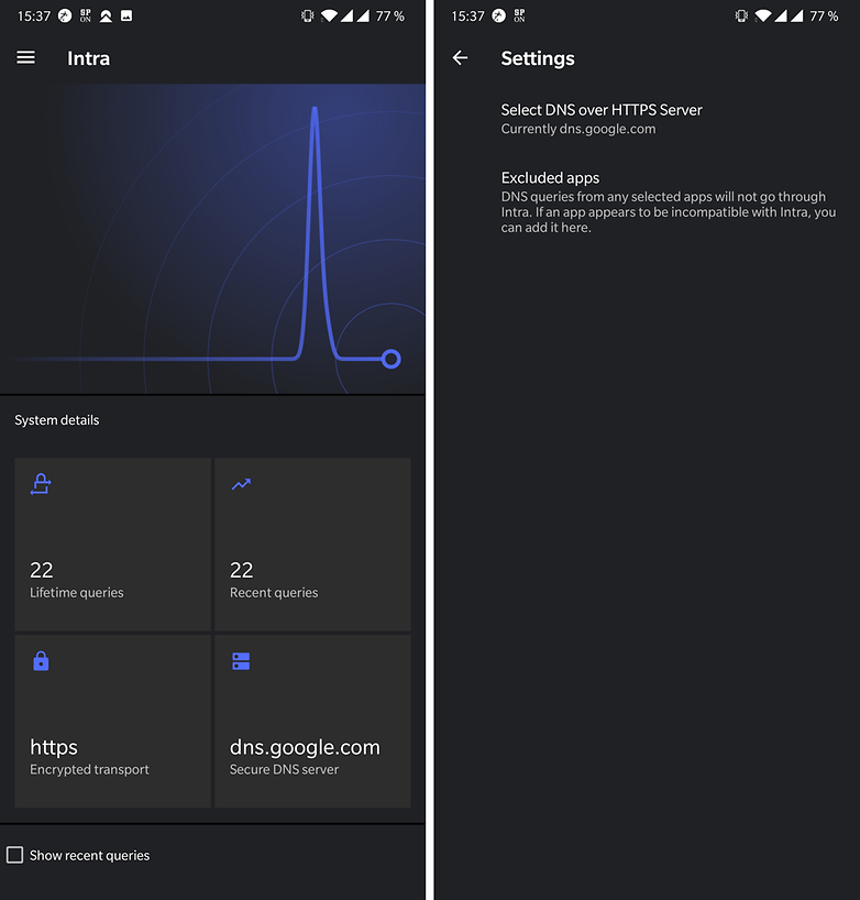 AndroidPIT Intra App Screenshot