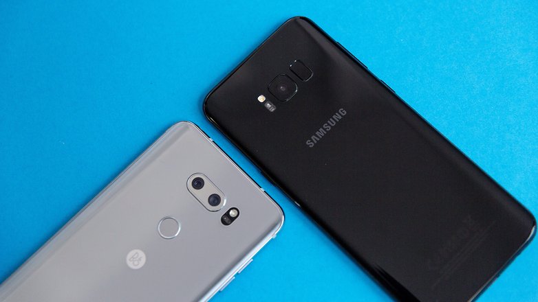 AndroidPIT LG V30 vs Galaxy S8 Plus 1