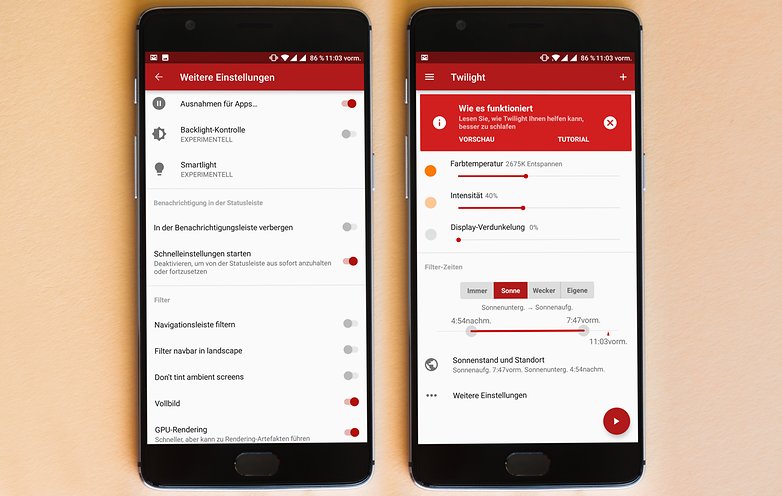 AndroidPIT oneplus 3 two screens