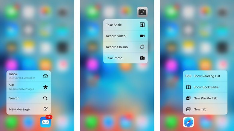 3D touch ios