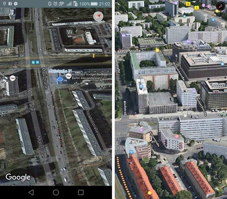 google maps apple maps