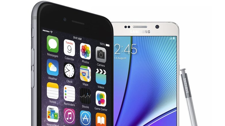 iphone 6s Galaxy Note 5