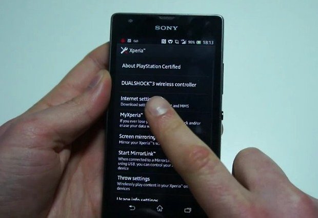 DualShock 3 Xperia support klein