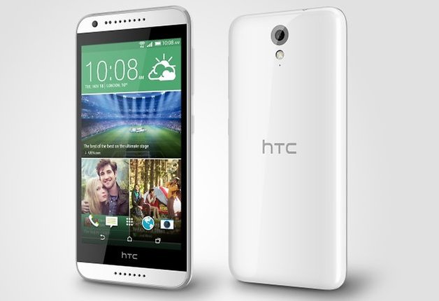 HTC Desire 620 front back