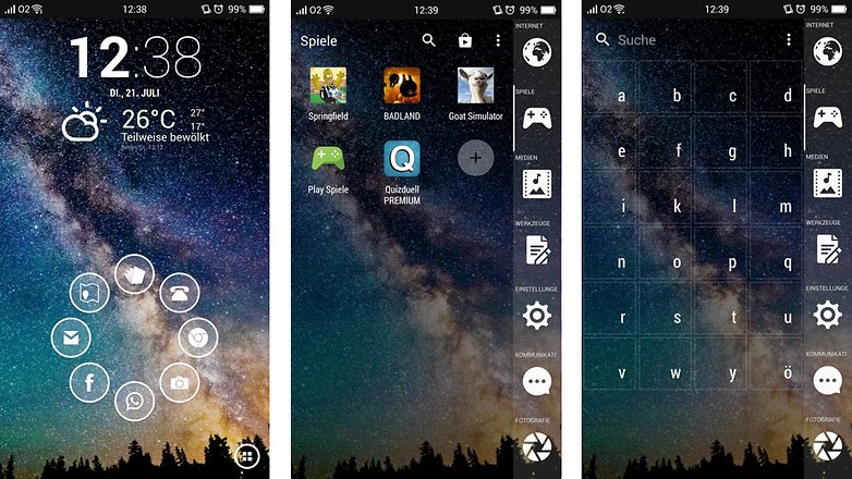 smart launcher 3 screens