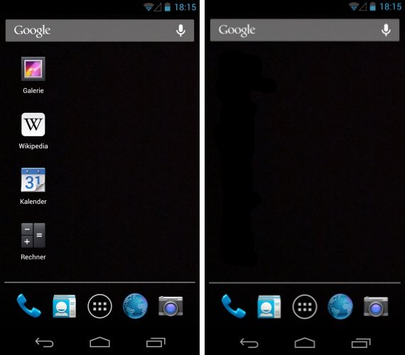 Minimalist Homescreen