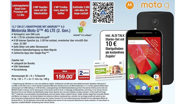 moto g aldi