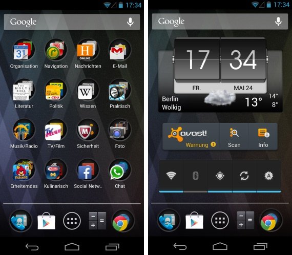 Pedant Homescreen