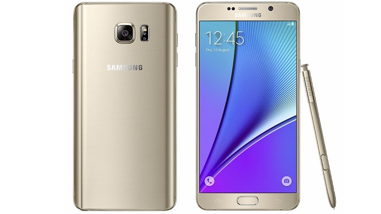 galaxy note 5 front back