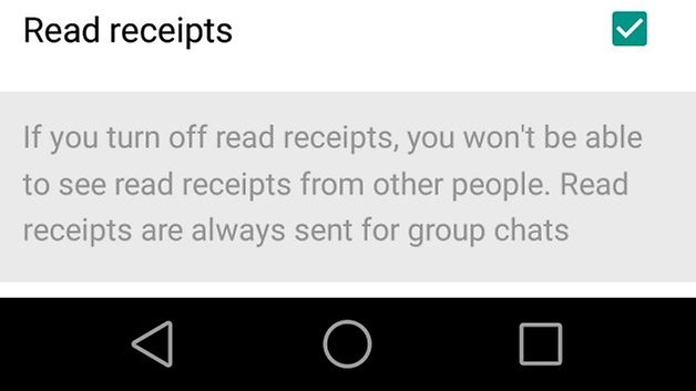 WhatsApp read receipts