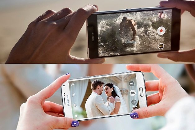 Xperia Z2 galaxy s5 4k