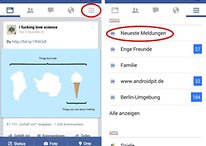 Facebook-App: So lassen sich die neuesten Meldungen anzeigen [UPDATE]