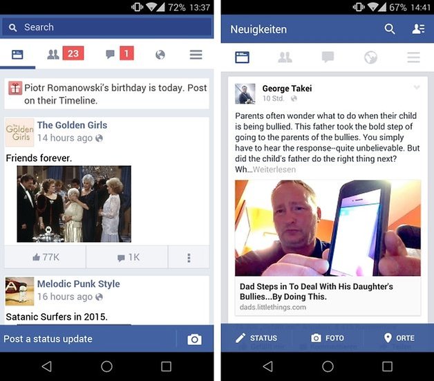 facebook vs lite 2