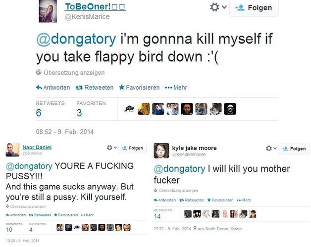 flappy hate tweets