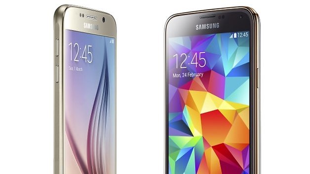 galaxy s6 galaxy s5 sides