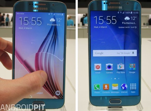 galaxy s6 lockscreen homescreen