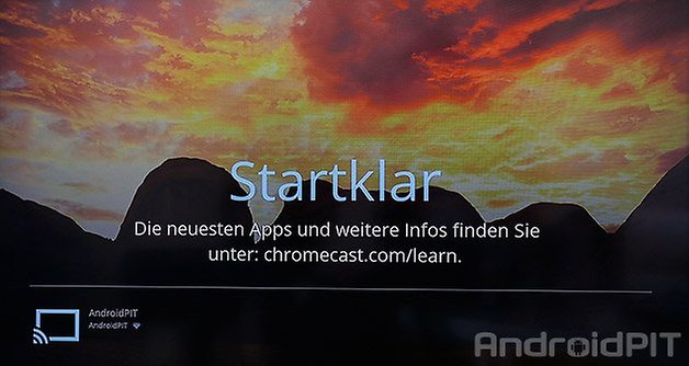 google chromecast startklar