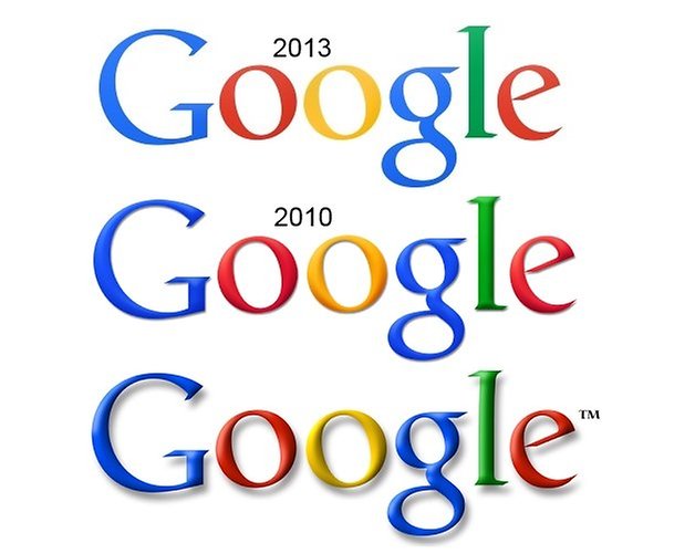 google logo comparison
