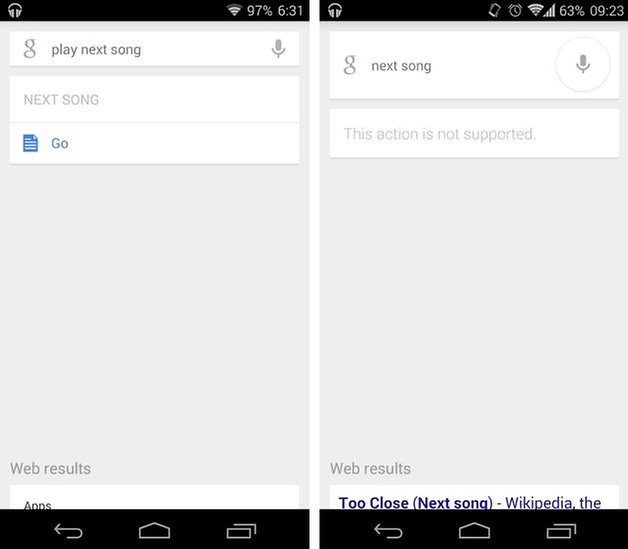 google now media control