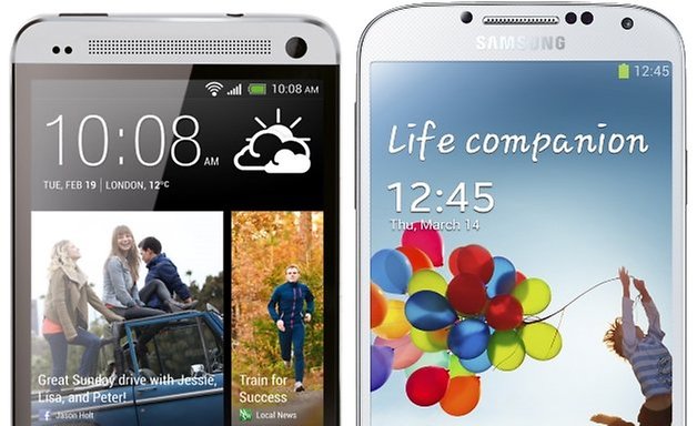 htcone galaxys4 comparison