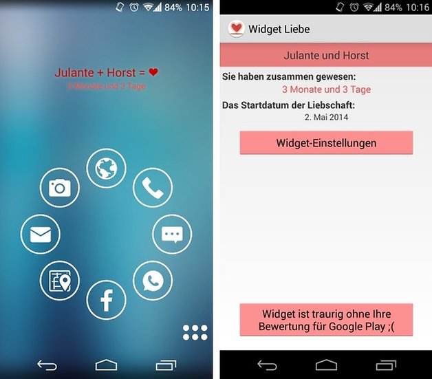 love widget