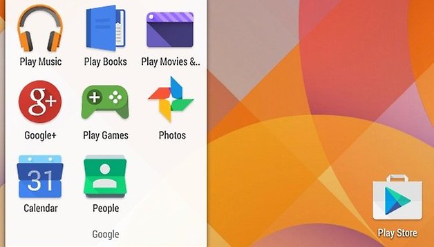 Screenshot zeigt modernisierte Android-Icons für Google-Apps
