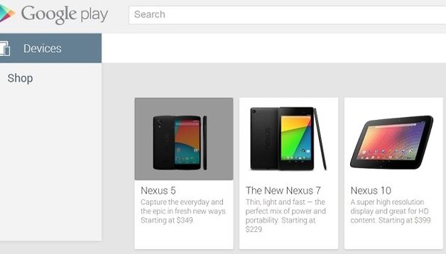 Nexus 5 - ¡Aparición fugaz en Google Play por 349 dólares!