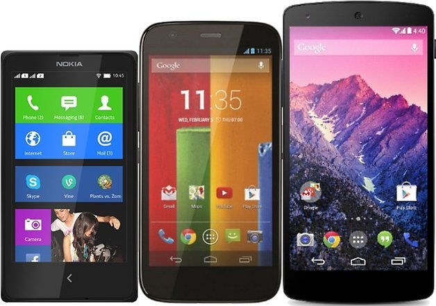 nokiax motog nexus5