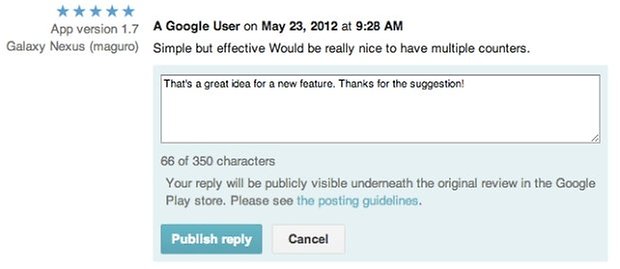reply reviews