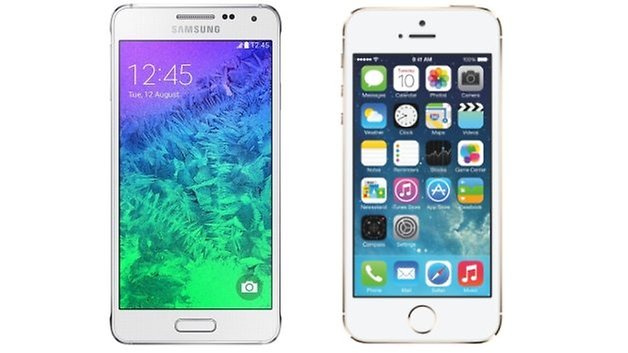 samsung galaxy alpha iphone
